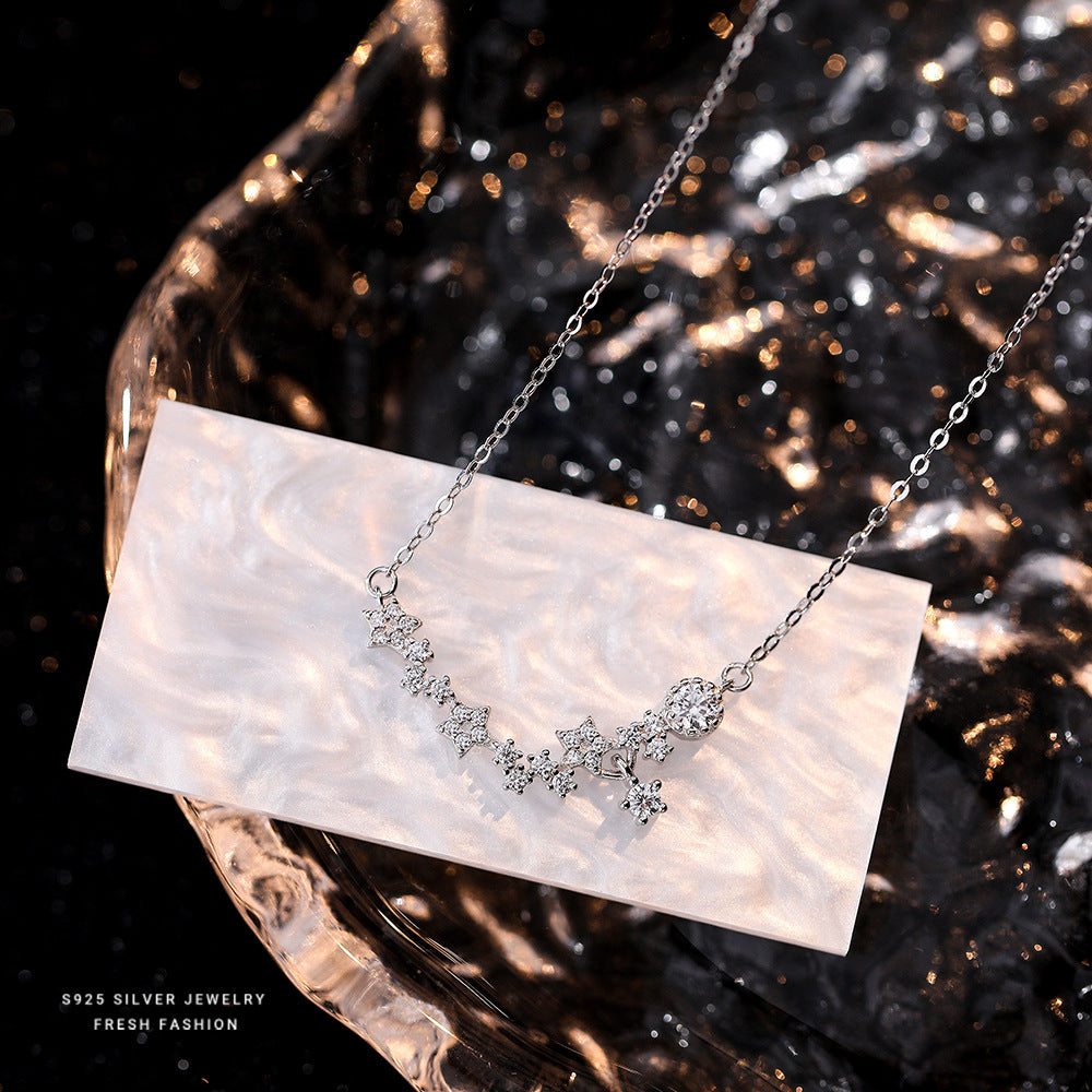 Star Diamond Niche Zircon Super Fairy Light Luxury Temperament Necklaces