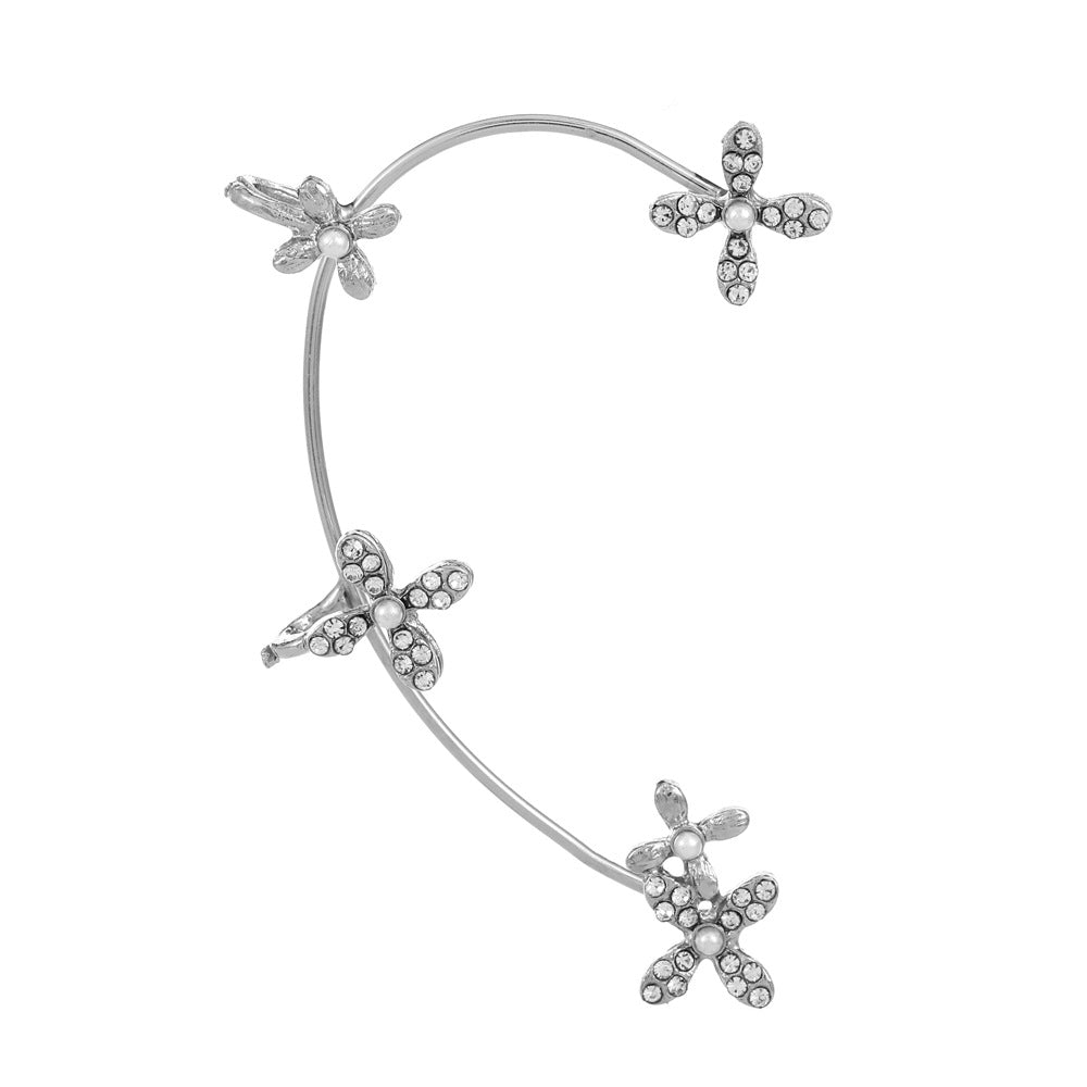 Women's Fairy Mori Style Diamond Butterfly Fashion Ear Clip