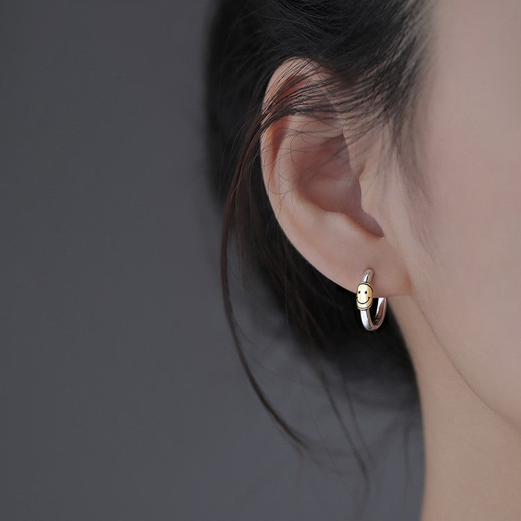 Smiley Face Ear Female Niche Advanced Summer Fashion Earrings