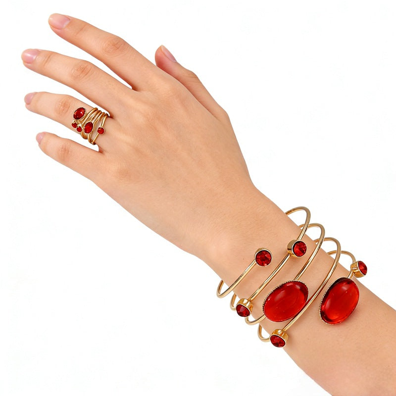 Women's Armband Fashion Flower Leaf Retractable High-grade Bracelets