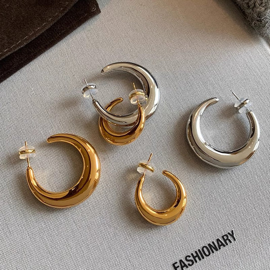 Women's Sier Shaped Big Ear Niche Design Advanced Light Luxury Bracelets