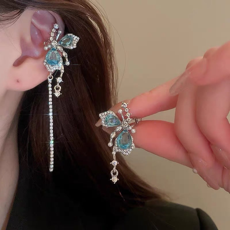 Asymmetric Ear Clip Light Luxury Cold Earrings