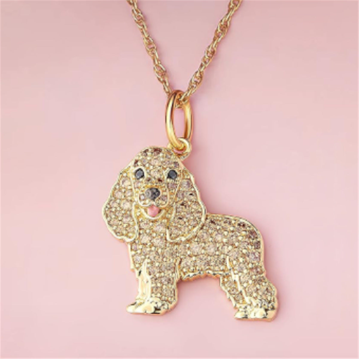 Dog Exquisite Environmentally Friendly Zinc Alloy Die Casting Cartoon Necklaces