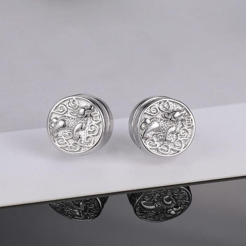 Men's For Ear Piercing Magnetic Clip Trendy Ethnic Style Earrings