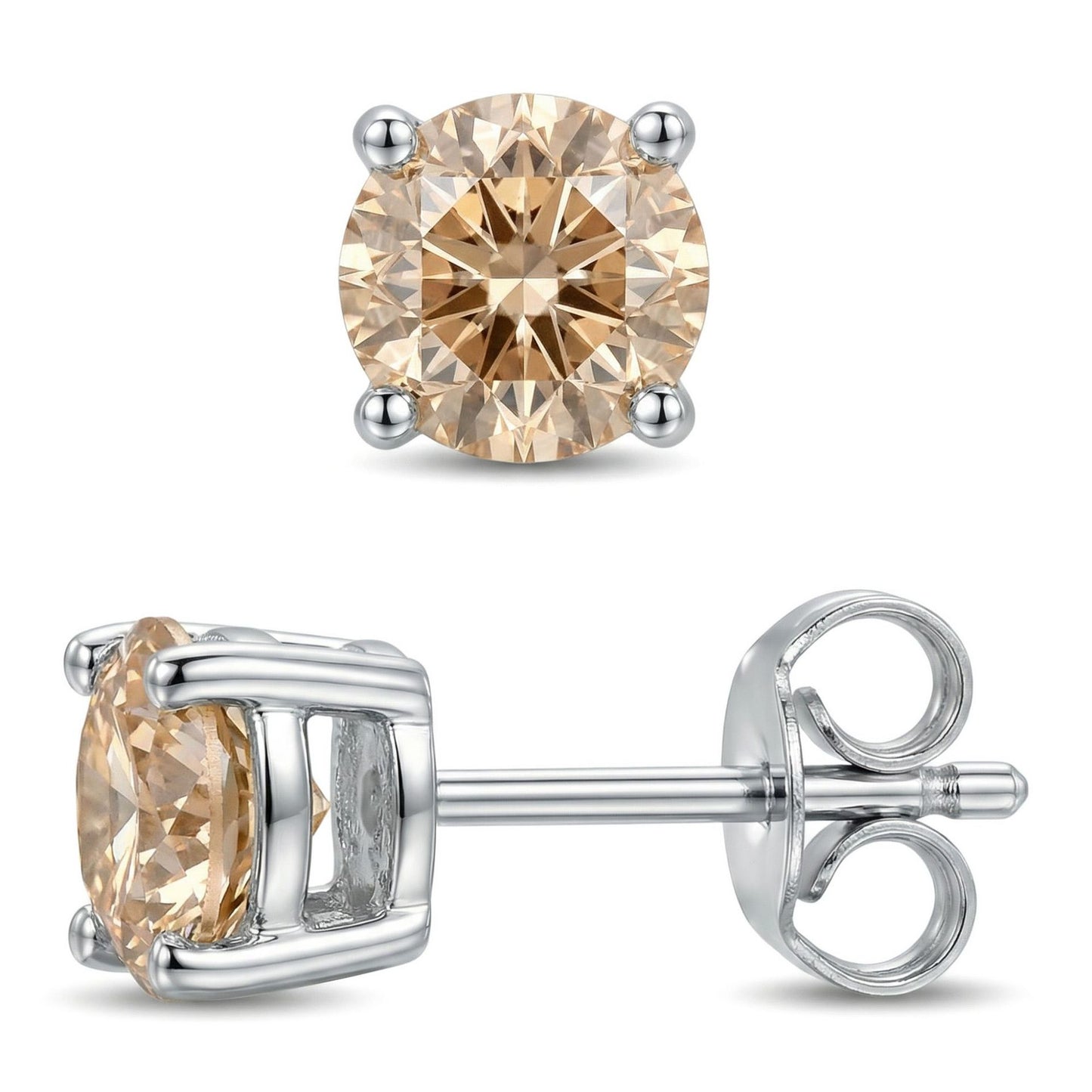Women's & Men's Material Finely Inlaid Niche High Sense Basic Stud Earrings