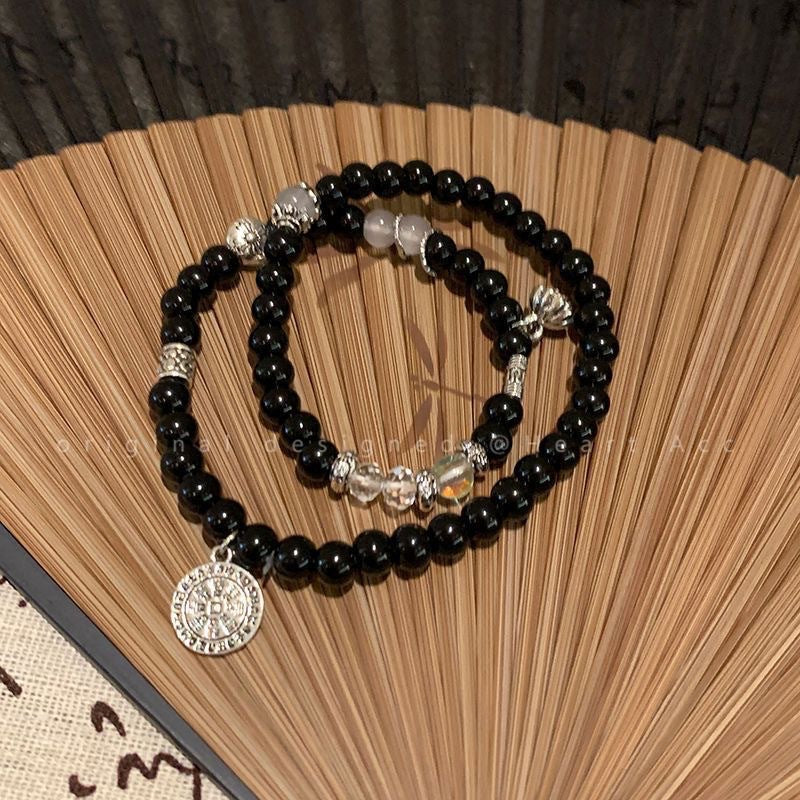 Chinese Style Safe National Double Circle Niche Bracelets