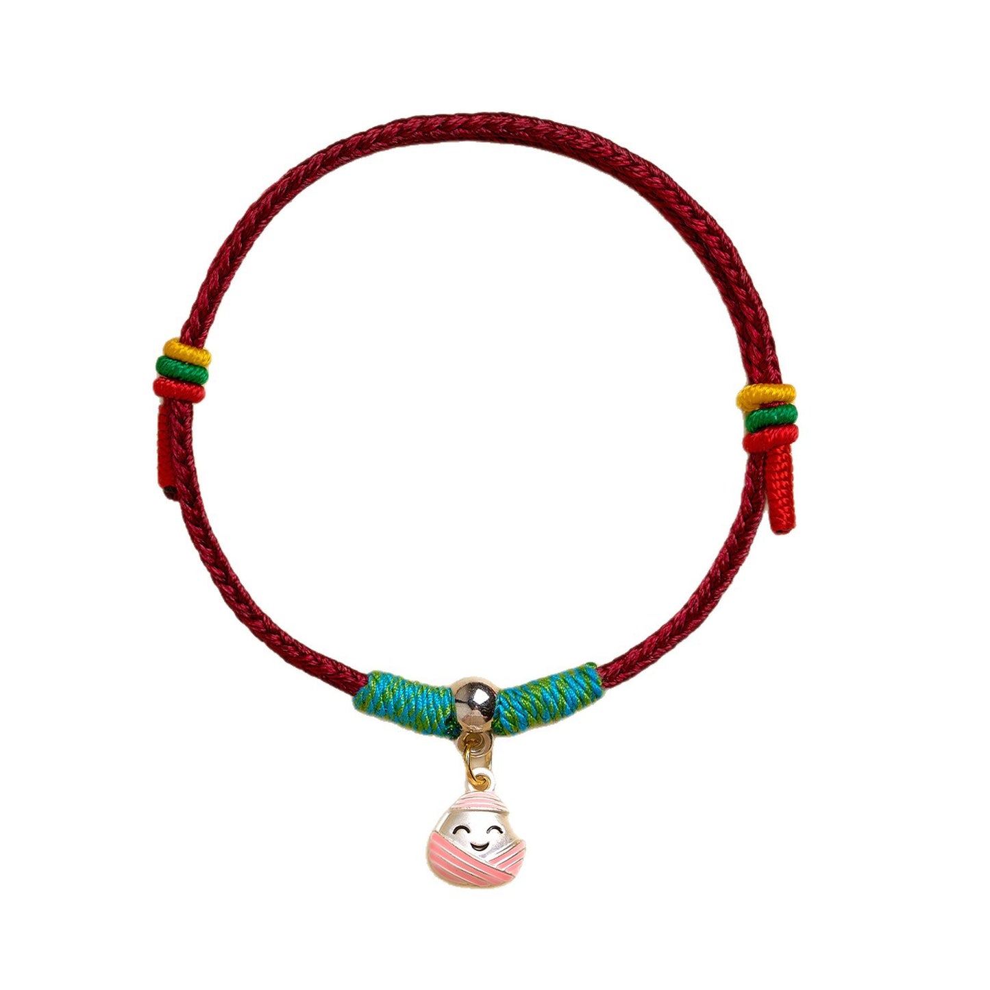 Women's & Men's Small Safety Lock Carrying Strap Dragon Boat Festival Hand-woven Couple Bracelet