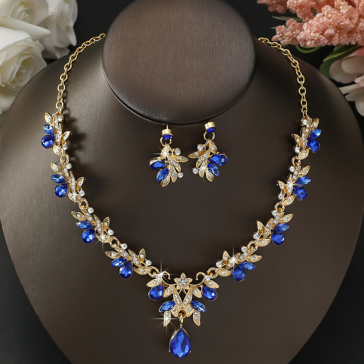 Classy Elegant High-grade Two-piece Wedding Banquet Earrings