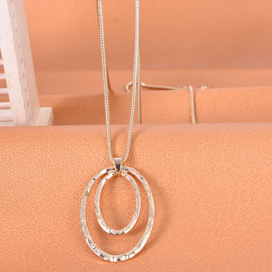 Women's Fashion Fashionmonger Clavicle Chain High Profile Retro Large Circle Pendants
