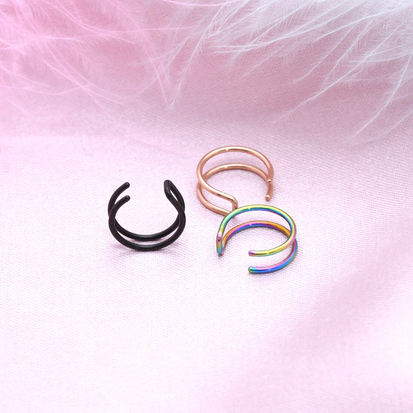 Men's Lip Clamp Shaped Trendy Unique Ear Clip