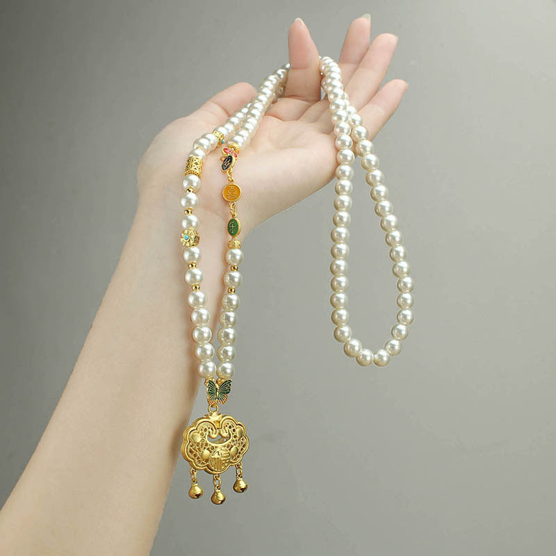 Ping An Imitation Pearl Female Han Costume Temperament Wild National Pendants