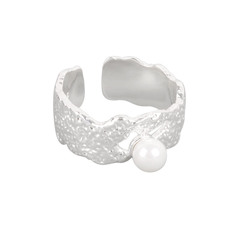 Texture Pearl Female Cold Wind Retro Ringe