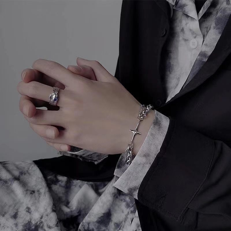 Retro Minority Design Sense Boys Cold Style Bracelet