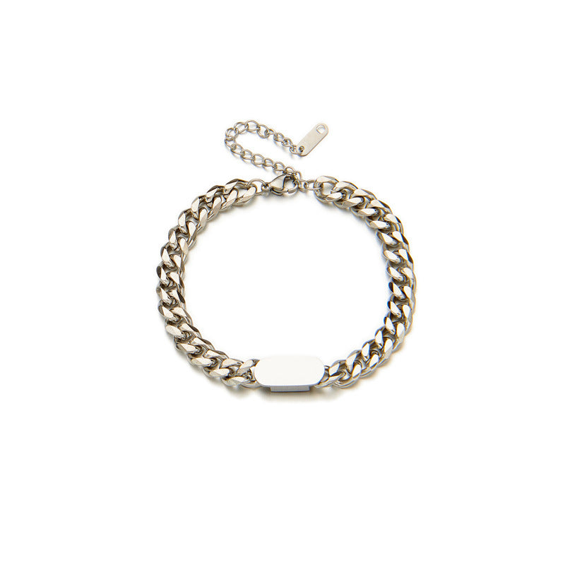 Fashion Vintage Metal Hip Hop Punk Gold-plated Titanium Steel Necklaces