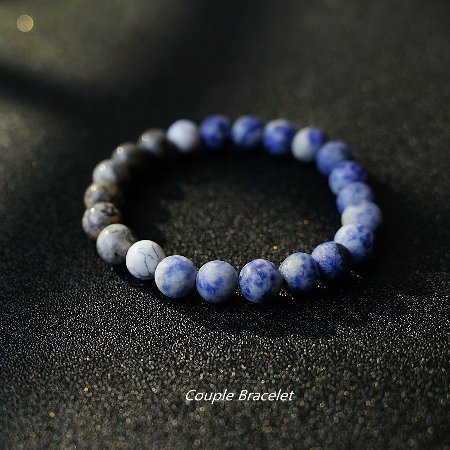 The Sea And Can Be Flat Blue Grain Bracelets