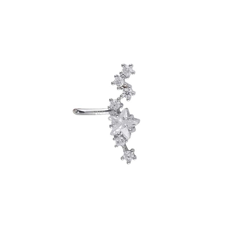 Temperamental Big Dipper Female Niche Personality Indie Rhinestone Ear Clip