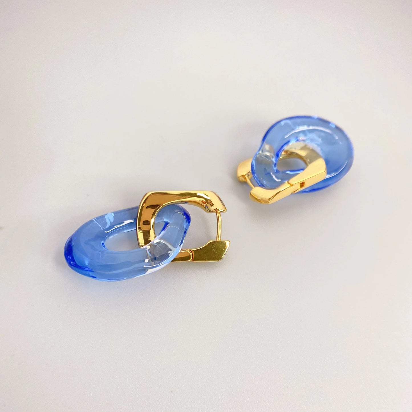 Fashion Detachable Personalized Female Irregular With Colored Earrings