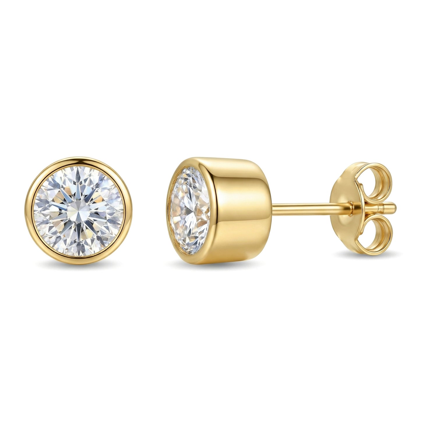 Women's & Men's Material Finely Inlaid Niche High Sense Basic Stud Earrings
