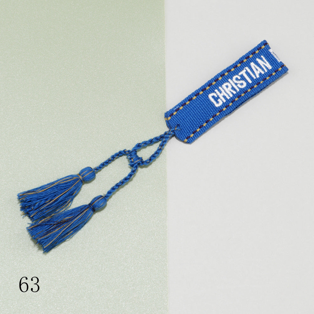 Cotton Thread Embroidery Wrist Strap Tassel Woven Female Bracelets