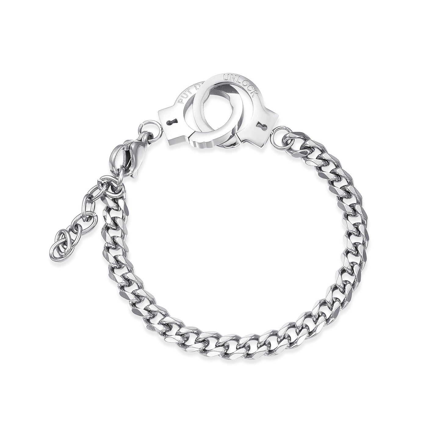 Simple Personality Titanium Steel Handcuffs Stainless Bracelets