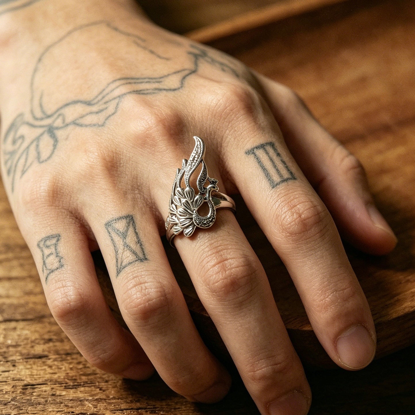 Men's & Women's Fashion Skull Dragon Retro Punk Single Rings