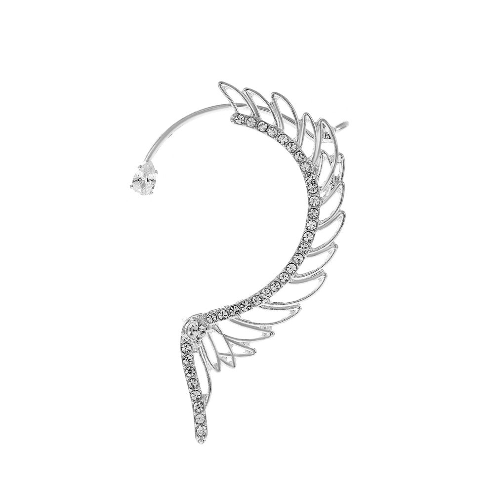 Diamond Butterfly Female Fashion Exaggerated Wings Ear Clip