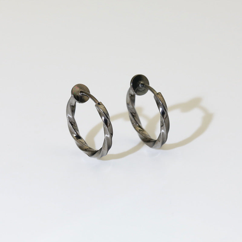 Versatile Glamorous Exaggerated Spring Twisted Big Ear Clip