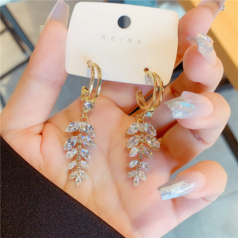 Women's Affordable Luxury Fashion Wheat Tassel For Stud Earrings
