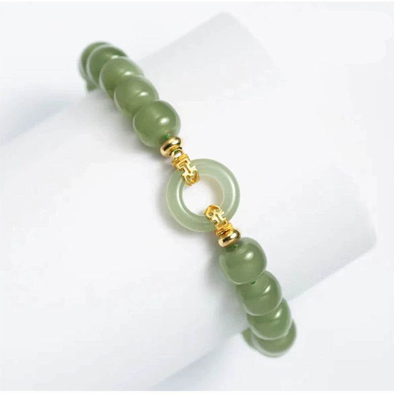 Shi Peace Buckle Jade Light Luxury Bracelets