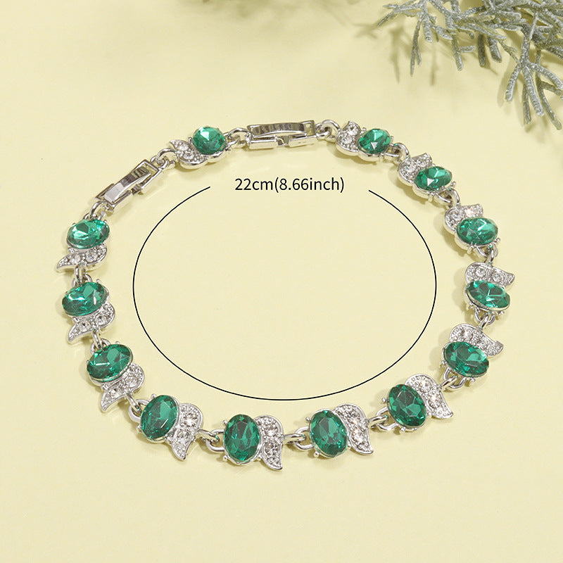 Women's Color Jewelry Zircon Rainbow Hand Accessory Bracelets