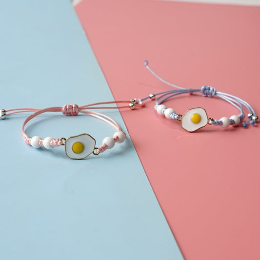 Mori Poached Egg Girlfriends Couple Pair Bracelets