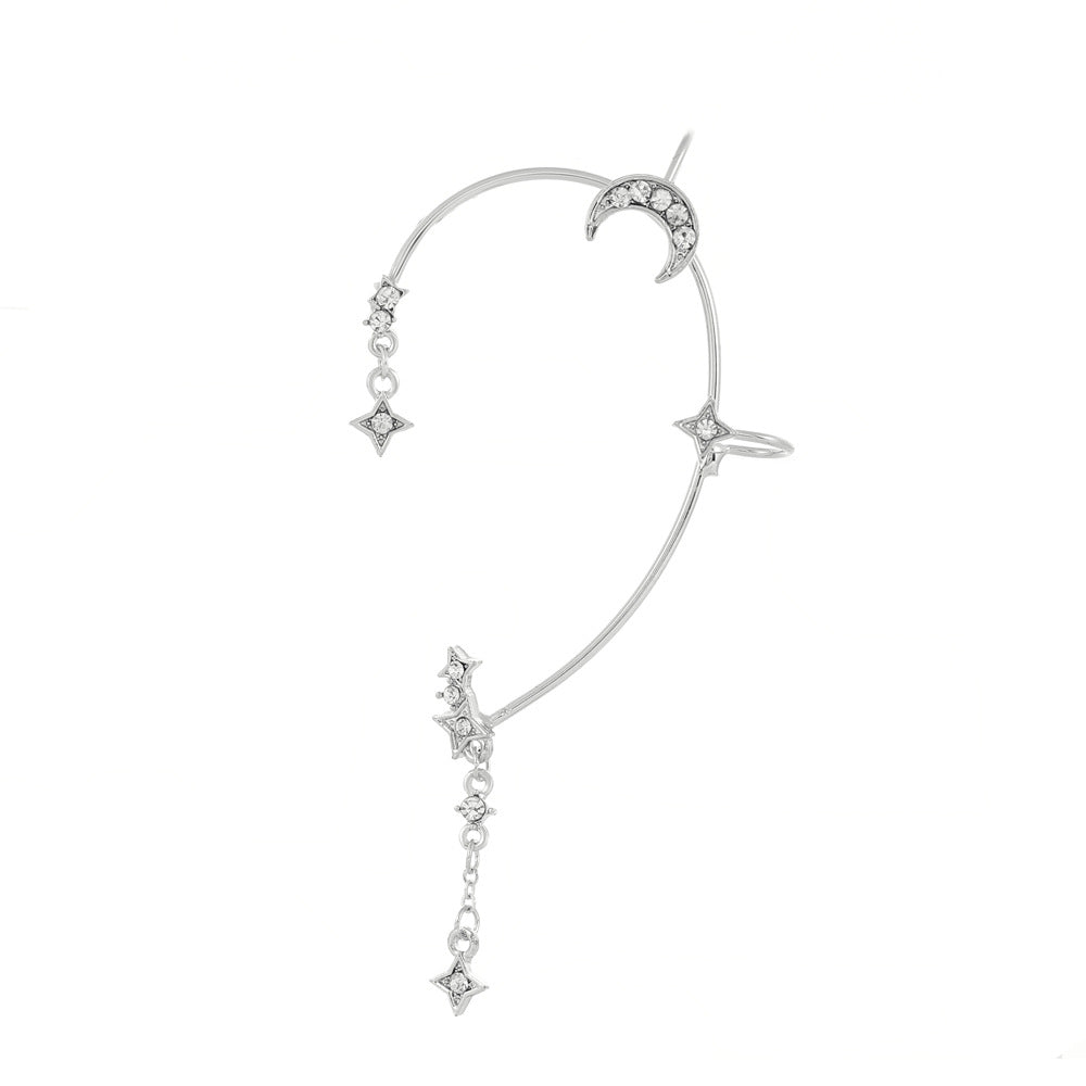 Diamond Butterfly Female Fashion Exaggerated Wings Ear Clip