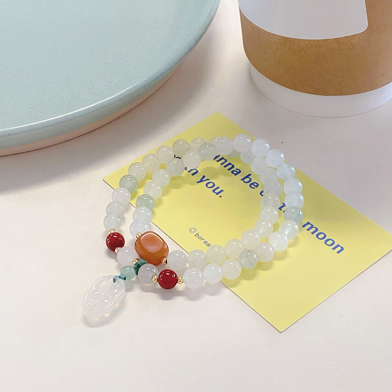 Emerald Design Simple Lucky Cat Peace Bracelets