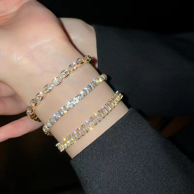 Zircon Simple Stylish Personality With Niche Bracelet