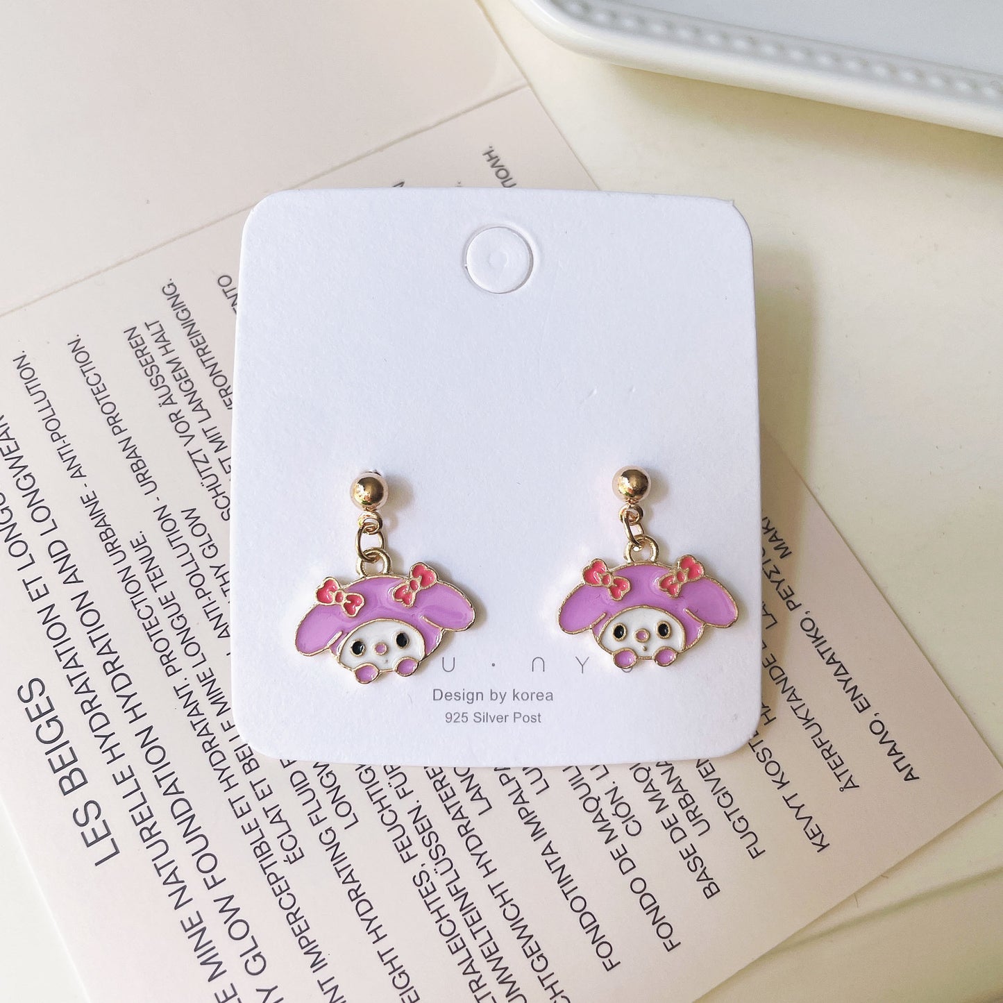 Cartoon Cute Hello Kitty Clow Melody Earrings