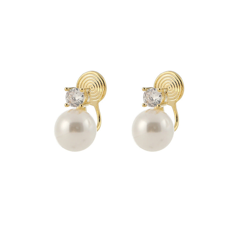 Women's Retro French Mosquito Coil Light Luxury Crystal Earrings