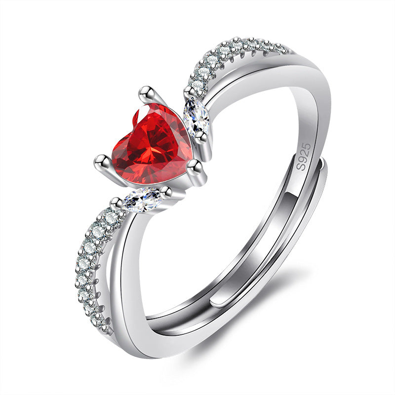 Finger Love Ruby Style Elegant And Rings