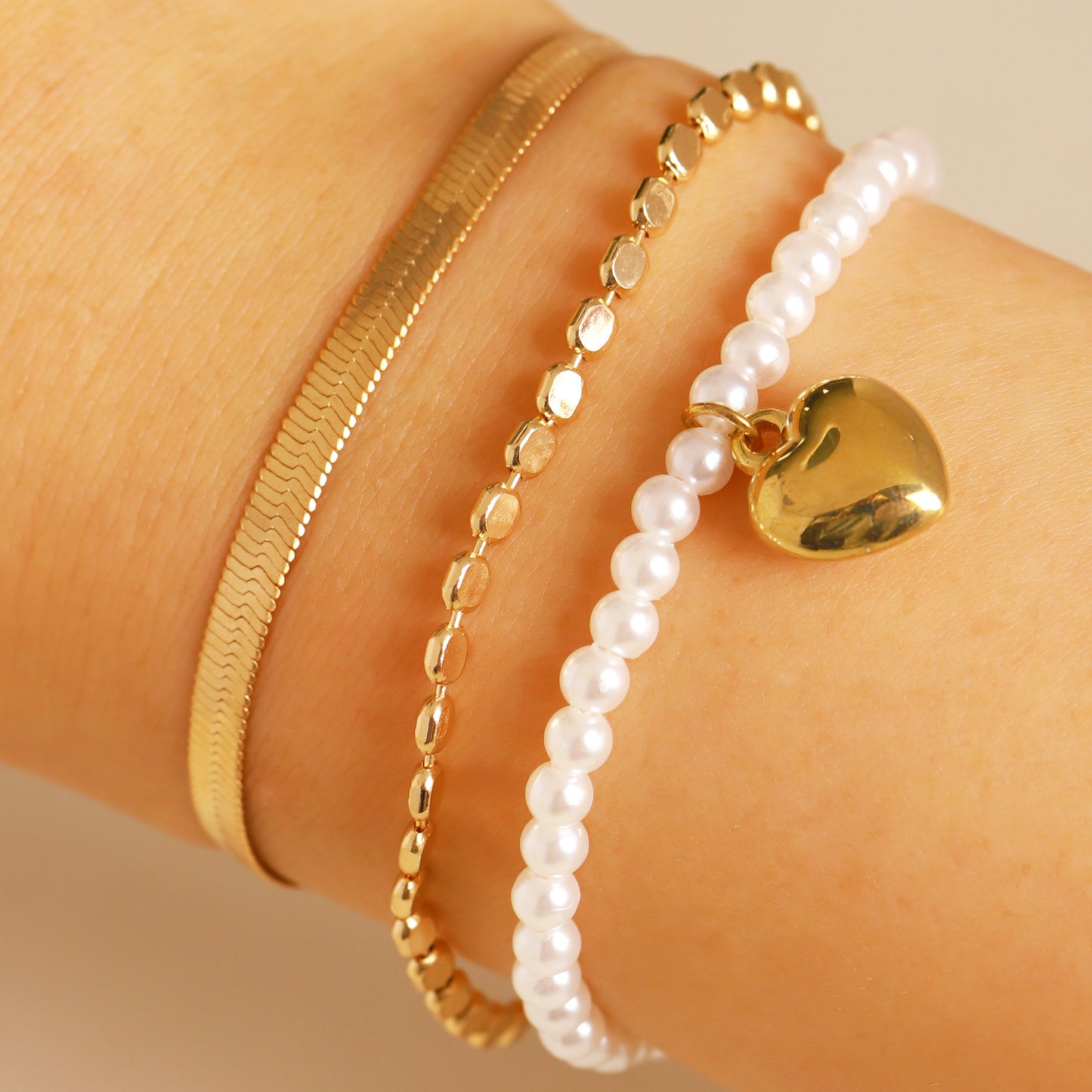 Durable Women's Chain Layered Retro Simple Bracelet