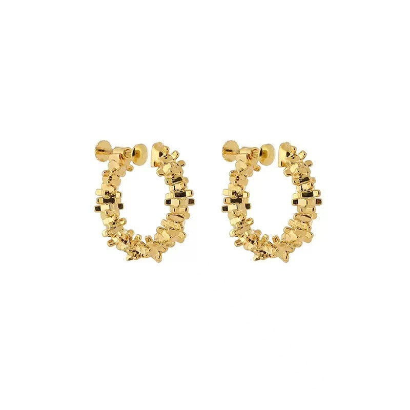 Sier Screw Without Pierced Super Shiny Sparkling Mosquito Coil Rings
