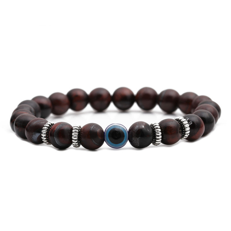 Tiger Eye Frosted Volcanic Rock Devil's Bracelets