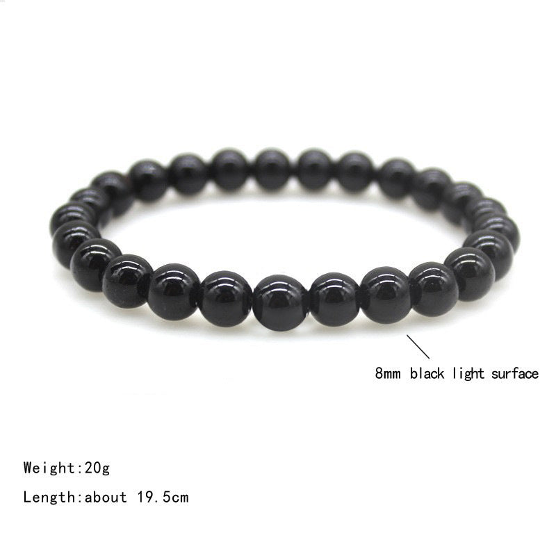 Women's & Men's Frosted Natural Stone Volcanic Rock Tigereye And Bracelets