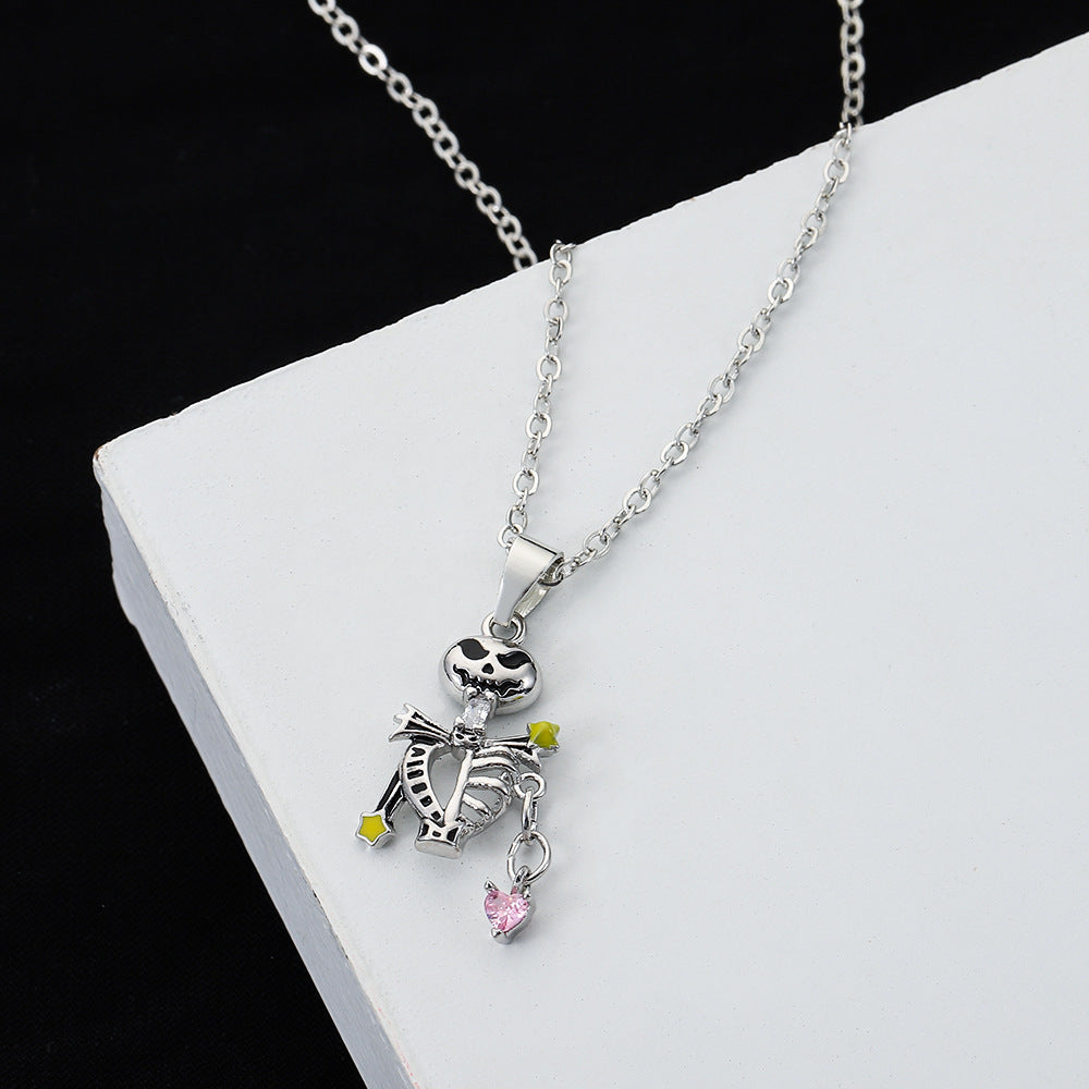 Skull Bone Pendant Personalized Niche Design Portable Love Necklaces