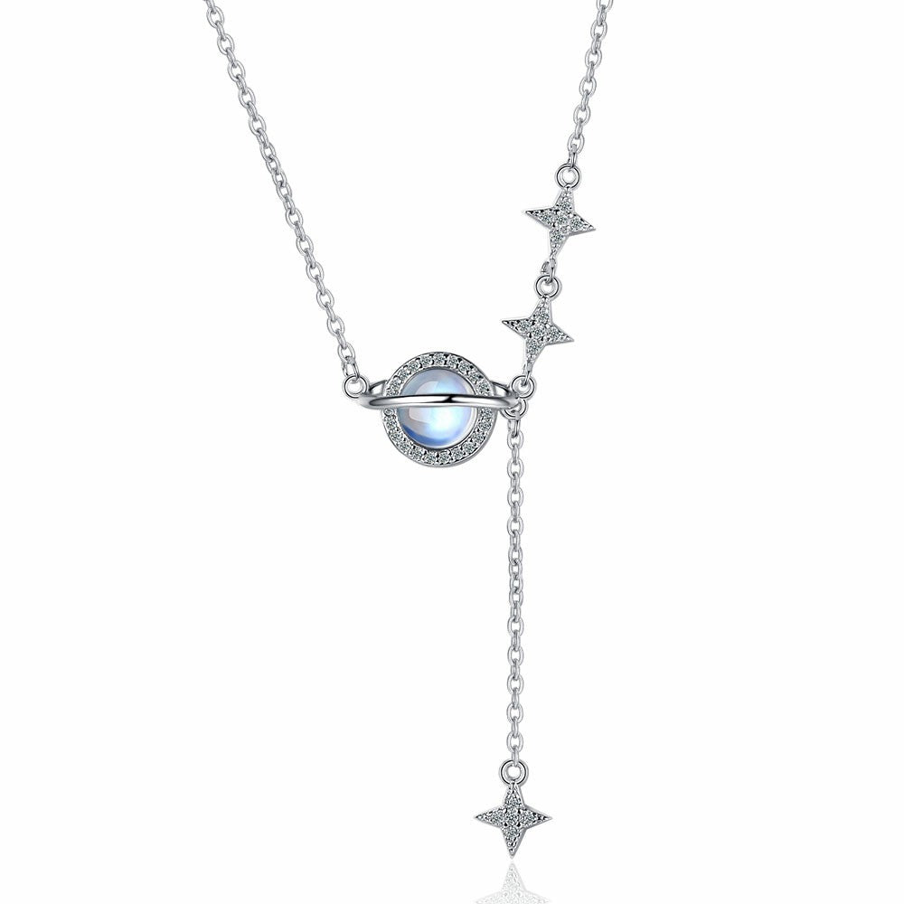 Chain Female Zircon Light Luxury Mori Style Star Necklaces