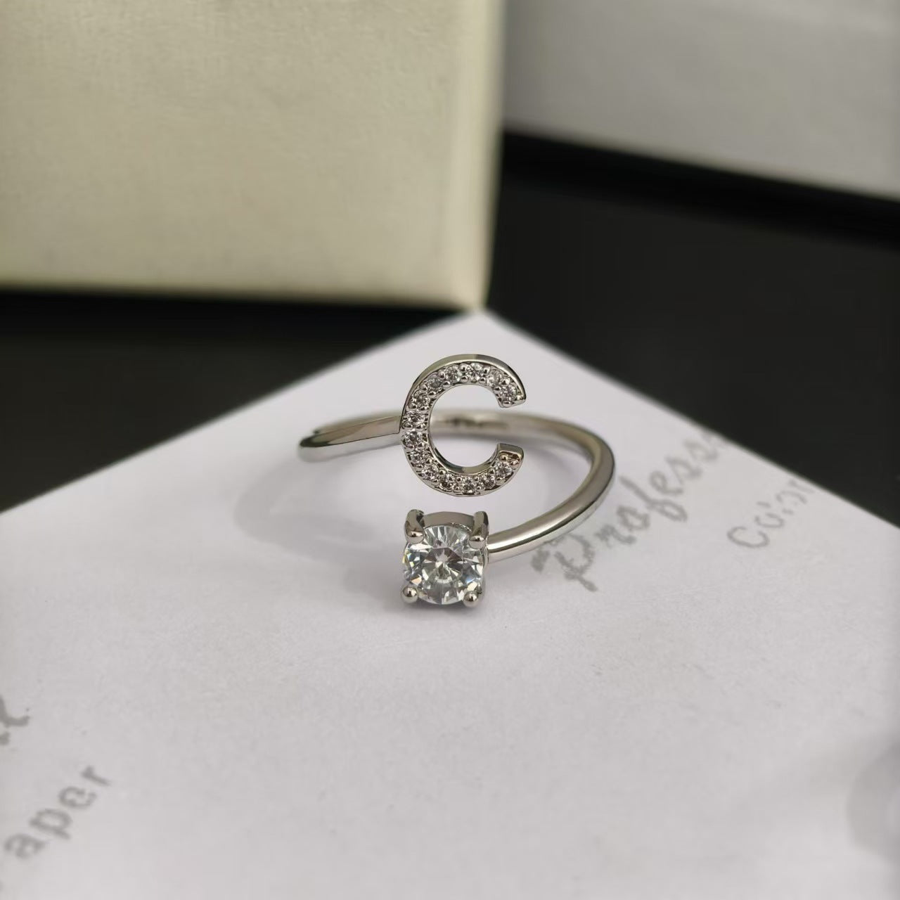 Open Female Your Name My Last English Personality Ring