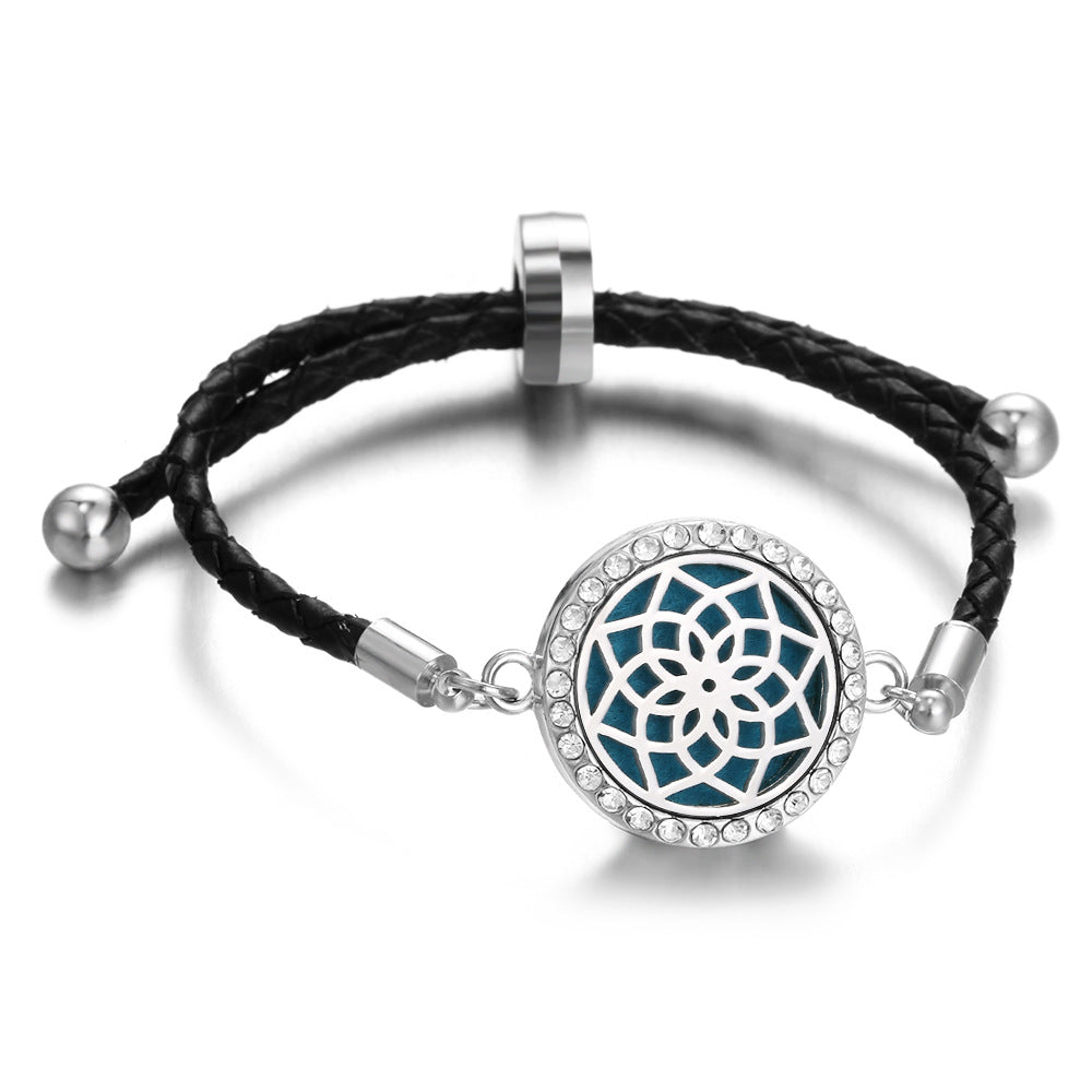 Leather Thread Perfume Diffuser Summer Braid Bracelet
