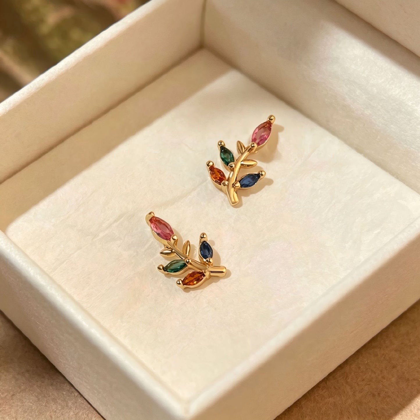Women's Rhinestone Zircon Four Leaf Clover Ear Light Luxury Minority Fashion Rings