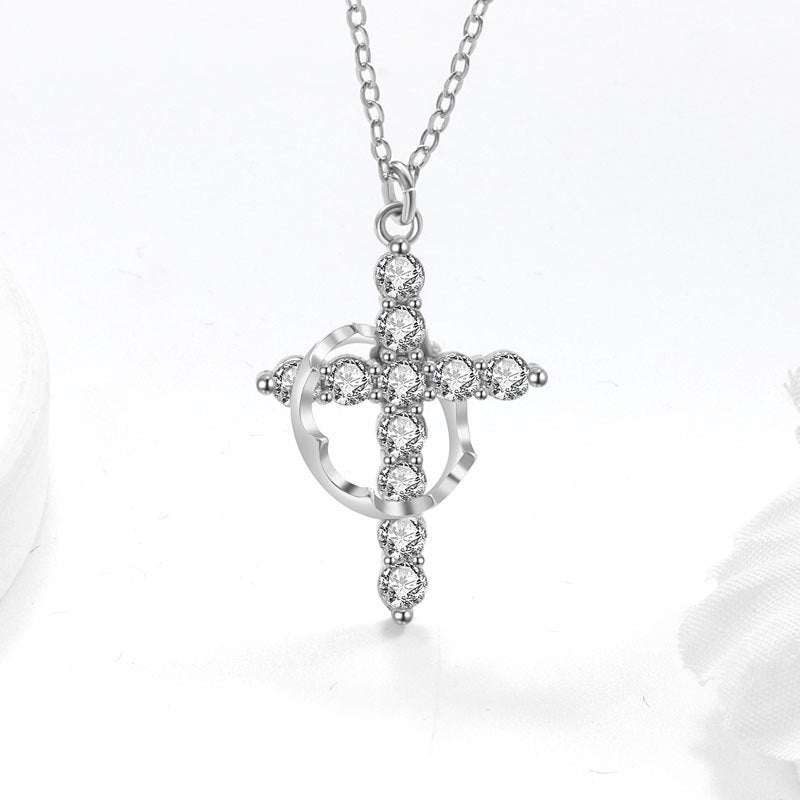Women's Simple Light Cross Style Korean Elegant Mini Clavicle Chain Fashion Necklace