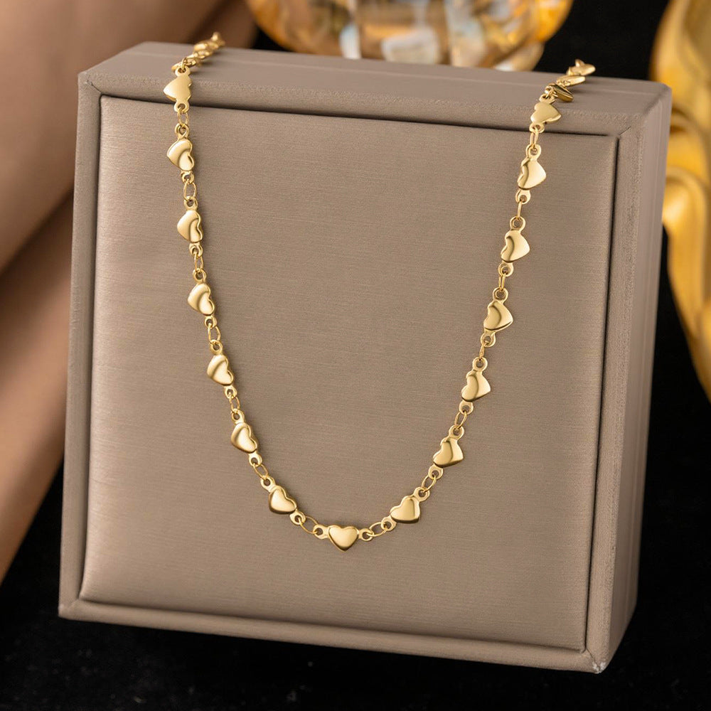 Steel Fashion Simple Sense Collarbone Does Not Necklaces