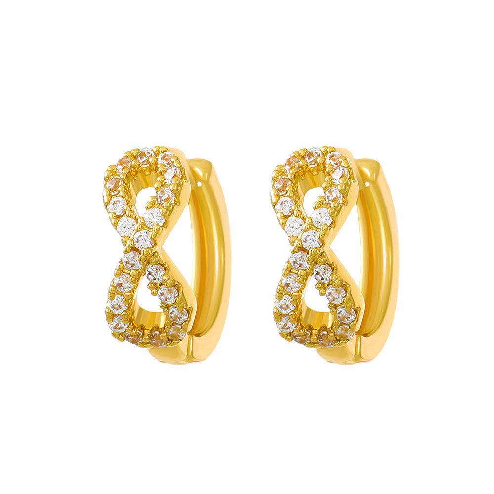Korean Style Fashion Temperament Digital Personalized Creative Earrings