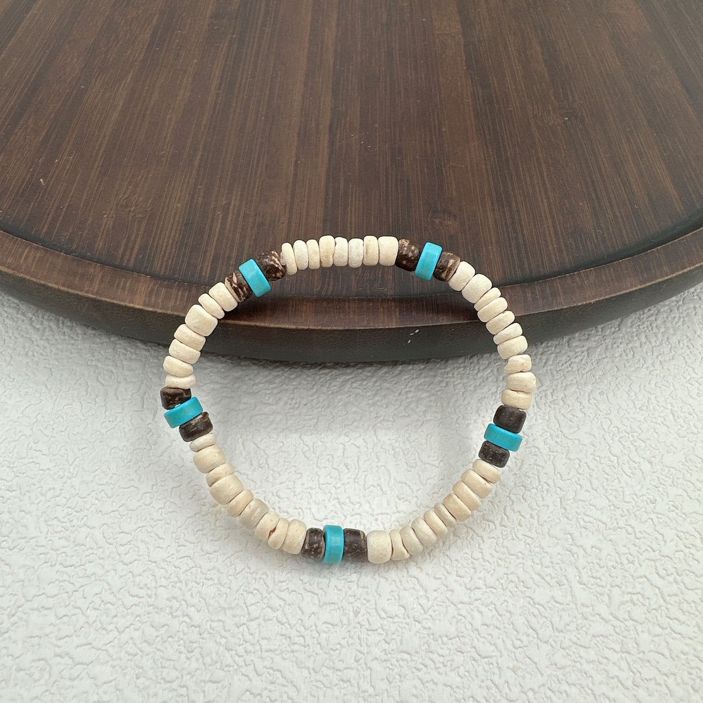 Men's Style Coconut Shell Wooden Bead Mixed Bracelets